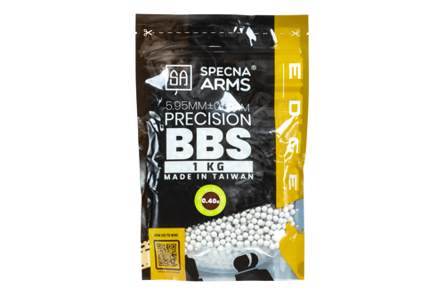 Airsoftové kuličky Přesné 0,40g Specna Arms EDGE ULTRA™ BIO 1 kg Bílé