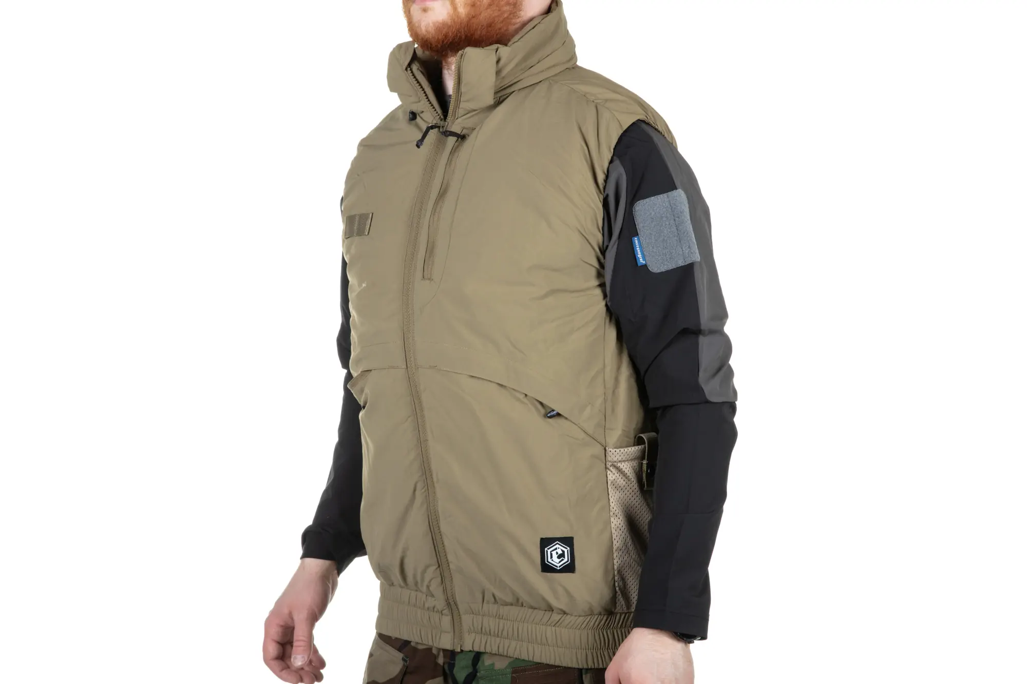 Emerson Gear Blue Label "Thunderbird" Khaki bunda bez rukávů