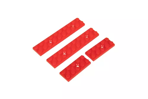 Ochranné bloky kolejnic MLOK - červené