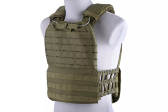 Chaleco tipo plate carrier molle/corte láser - oliva