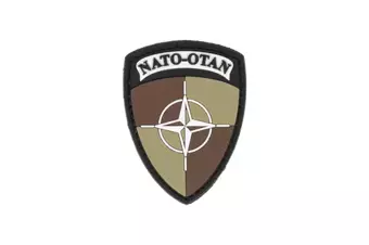 Écusson PVC - Bouclier de l'OTAN - Désert