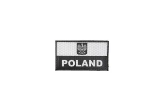 Parche IR - Bandera de Polonia - negra
