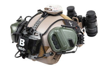     NVG batterijdeksel voor Wosport brug type helm Lichtgewicht Multicam Zwart