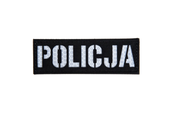 POLICE Badge réfléchissant - Noir