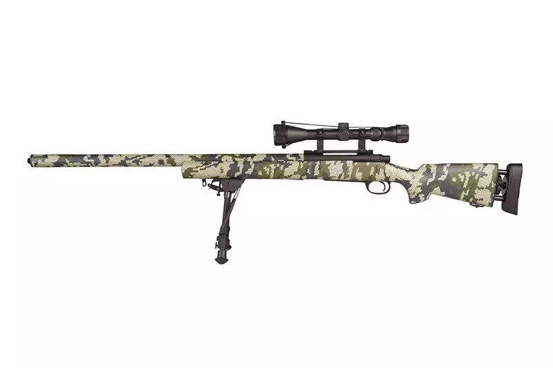 Fusil airsoft fusil de sniper SW04 ARMY avec lunette et bipied