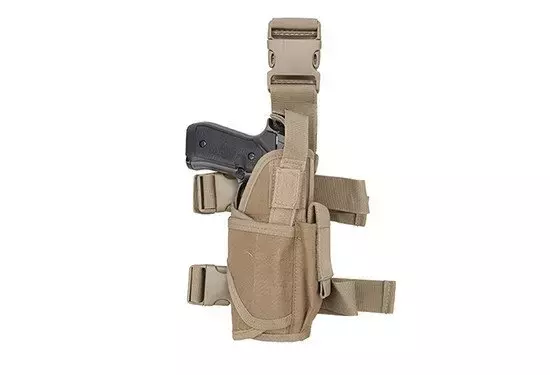 Adjustable universal leg holster - Coyote - shop Gunfire