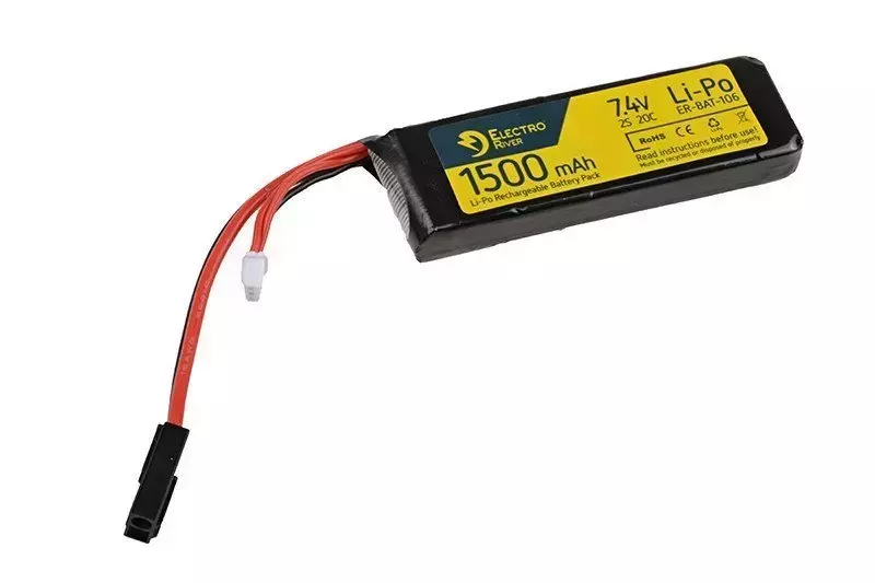 Electro River LiPo Battery 7,4V 20C 1500mAh - LiPo Batteries