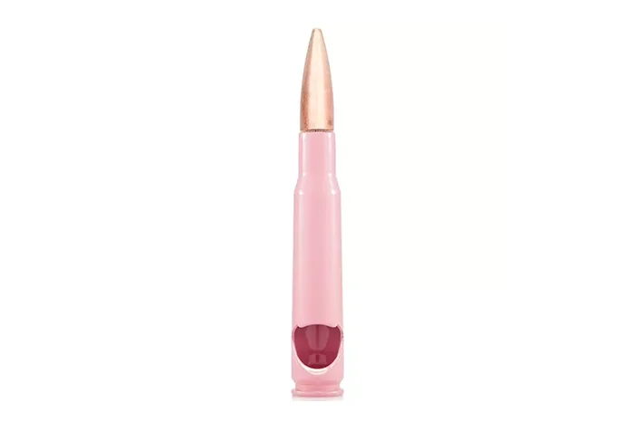 pink bullet-shaped bottle opener