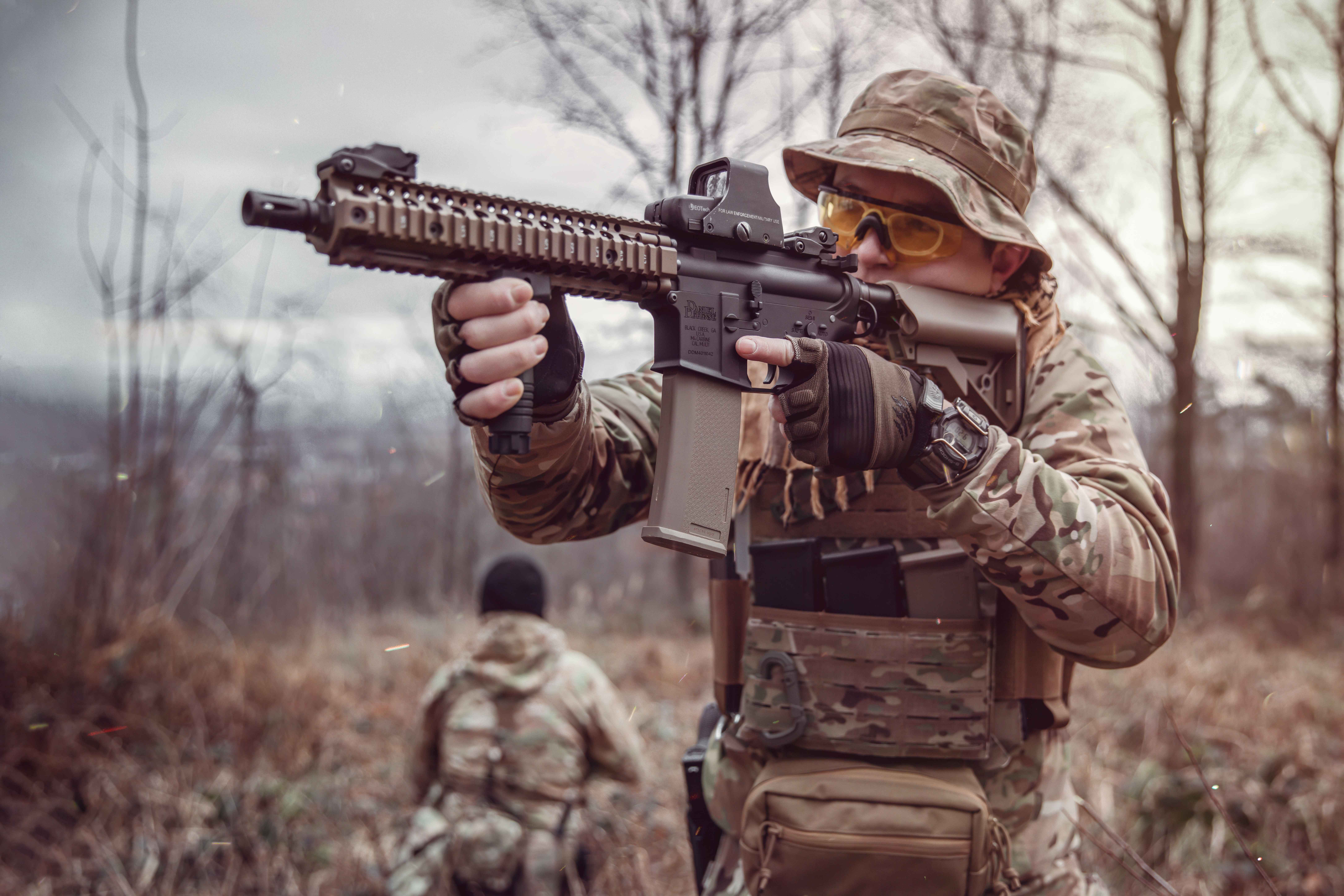 celownik kolimatorowy na replice airsoft