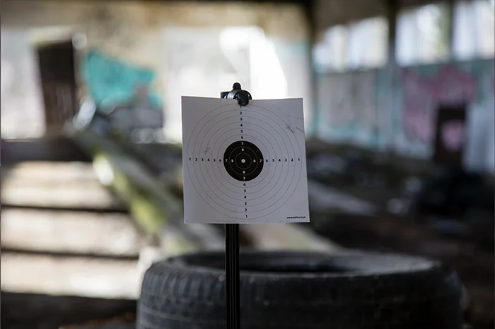 Cardboard shooting target 14x14cm