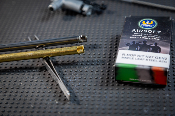 Dwie lufy ASG po modyfikacji R-hop