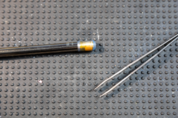 Airsoft barrel with R-hop patch