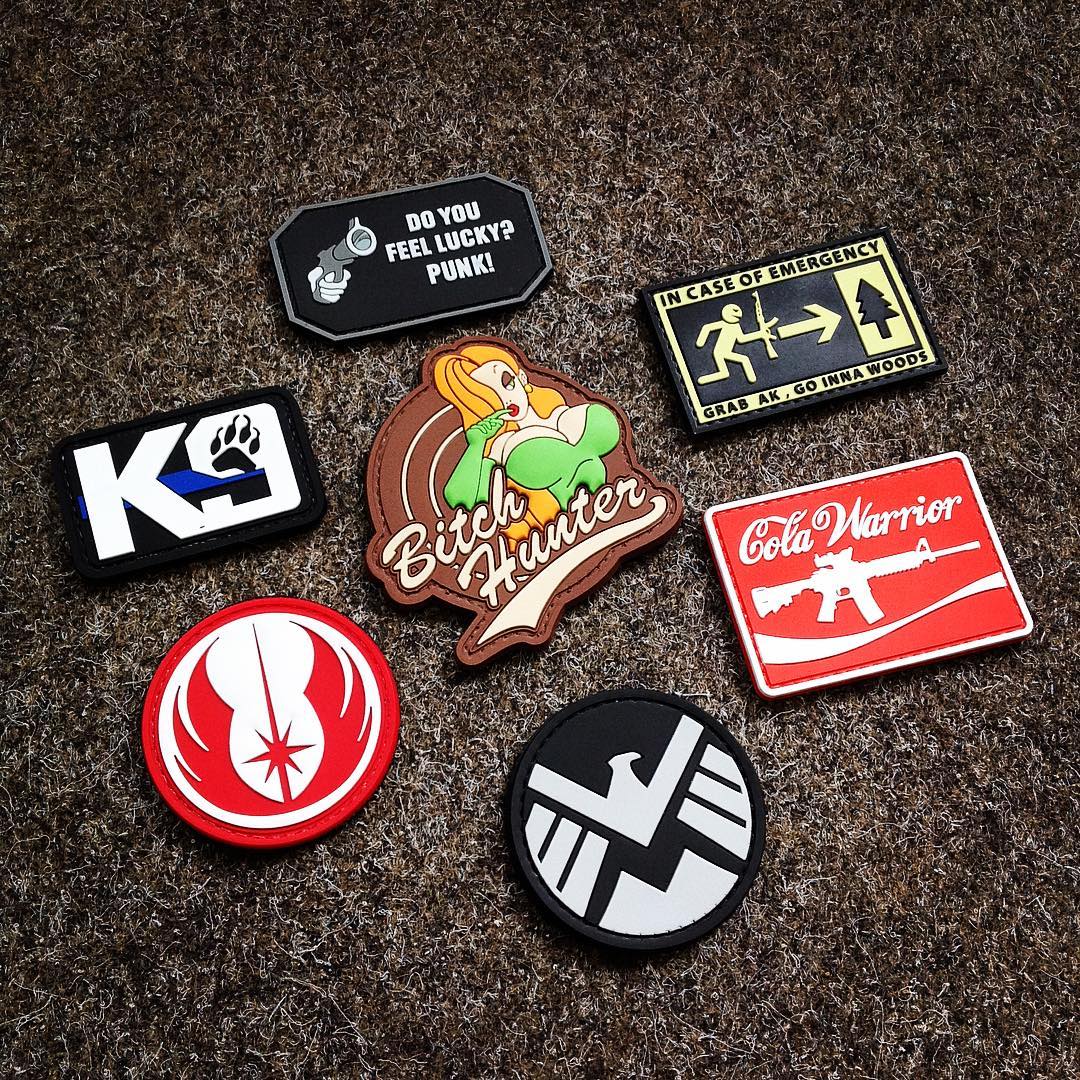 naszywki w różnych kształtach od marki GFC Tactical