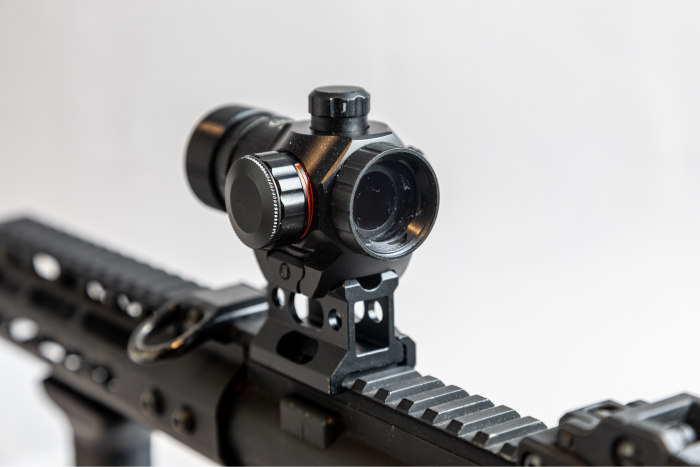 Optical sight on the airsoft gun