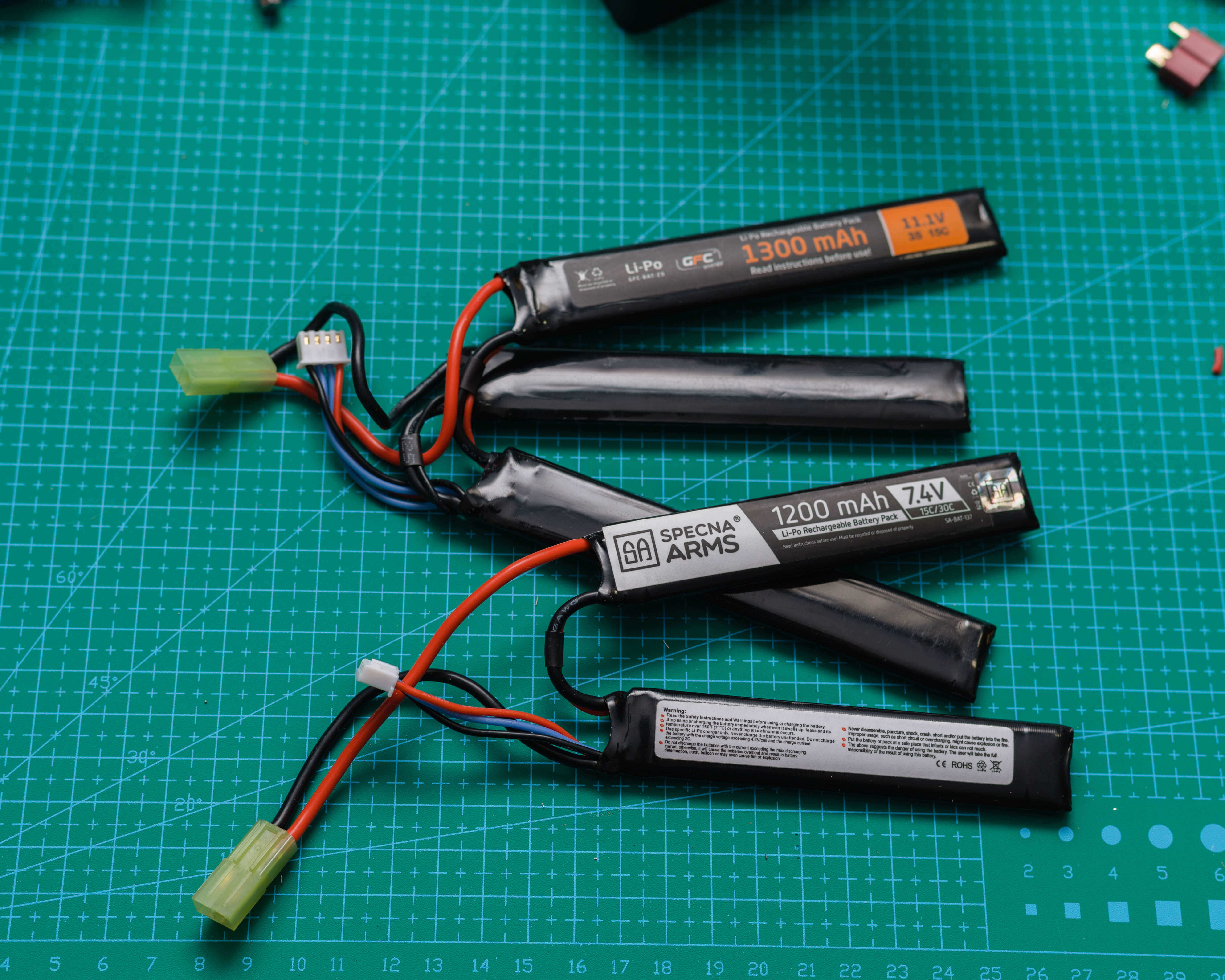 Li-Po batteries for airsoft replicas