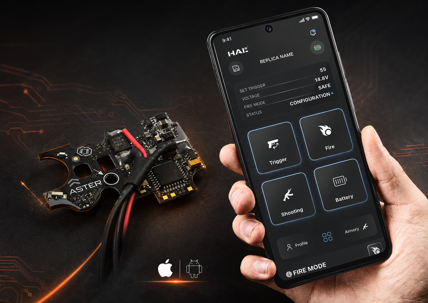 GATE ASTER II Bluetooth w replice Specna Arms SA-P28 PRIME
