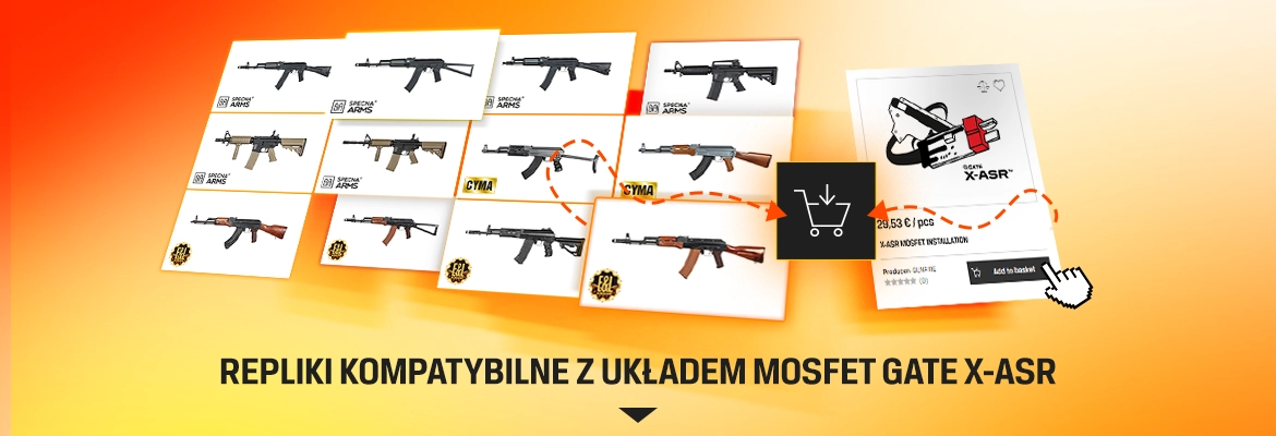 repliki kompatybilne z układem gate x-asr