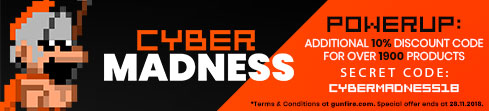 Special promo code for Cyber Madness!