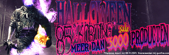HALLOWEEN uitverkoop in Gunfire!