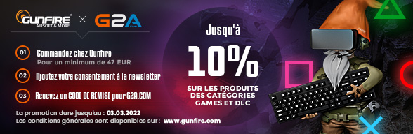 Code de réduction G2A & Gunfire