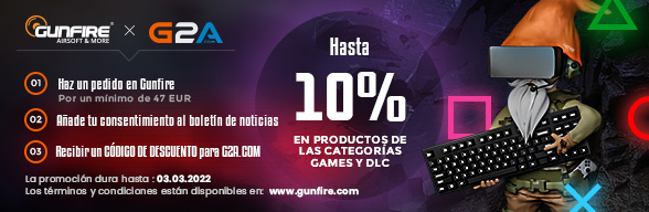 Código de descuento de G2A y Gunfire