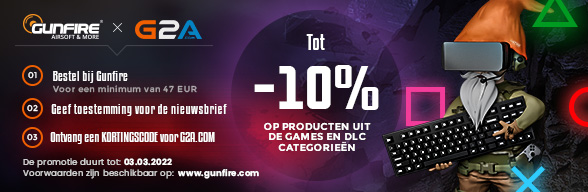 G2A & Gunfire Kortingscode