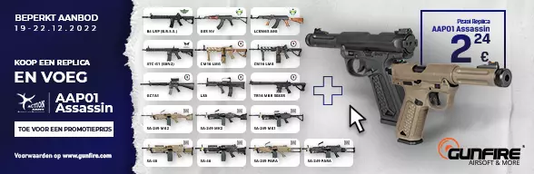 Korte airsoft pistool gratis!