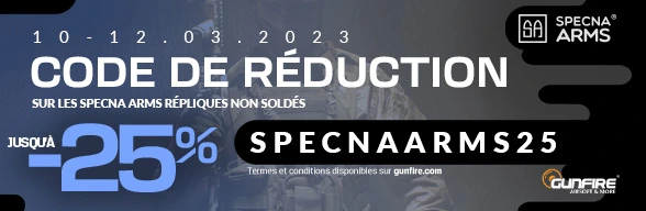 Jusqu'à -25% sur les armes d'airsoft Specna Arms !