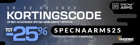 Tot -25% op Specna Arms airsoft guns!