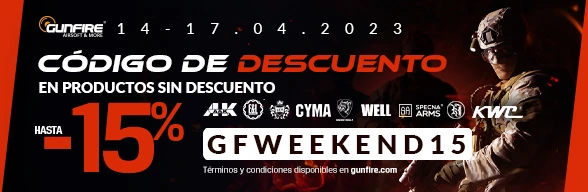 ¡Hasta -15% en armas de airsoft de marcas seleccionadas