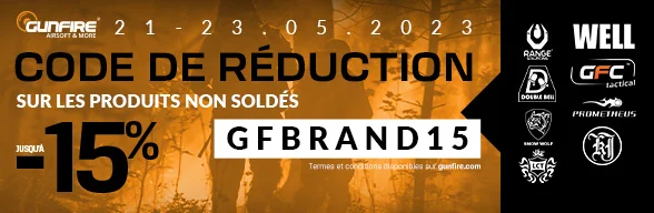 Code de réduction pour les marques sélectionnées