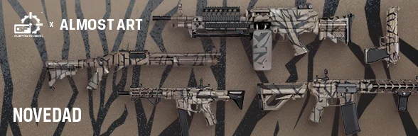 Nuevas armas de airsoft en colaboración entre GF Custom Division x Almost Art