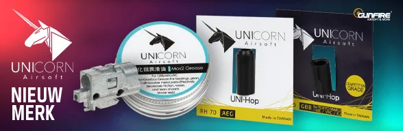 Unicorn Airsoft - een nieuw merk bij Gunfire