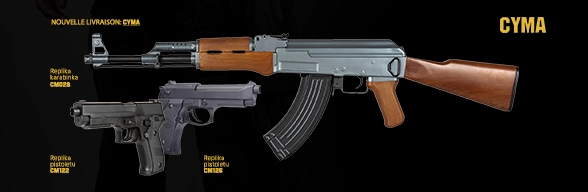 CYMA - livraison d'armes airsoft