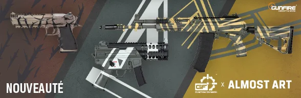 Nouvelles armes airsoft de GF Custom Division x Almost Art