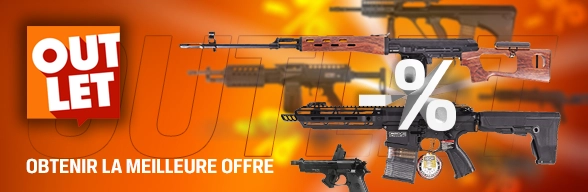 Economisez en choisissant des armes airsoft dans le OUTLET