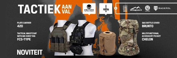 Tactiek Aanval! Nieuwe en warme leveringen van uitrusting