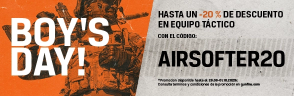 ¡Día del niño en Gunfire! -20% en tácticas con el código AIRSOFTER20