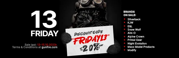 Up to -20% on selected brands with code FRIDAY13