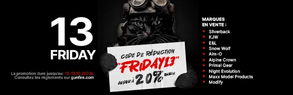 Jusqu'à -20% sur certaines marques avec le code FRIDAY13