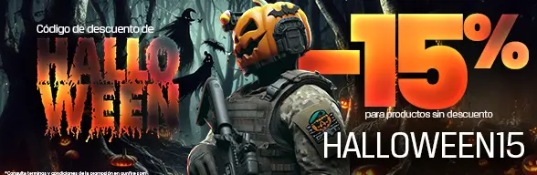 Hasta -15% con el código HALLOWEEN15