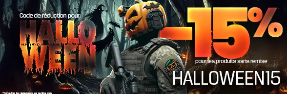 Jusqu'à -15% avec le code HALLOWEEN15