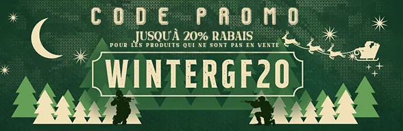 Jusqu'à -20% avec le code WINTERGF20