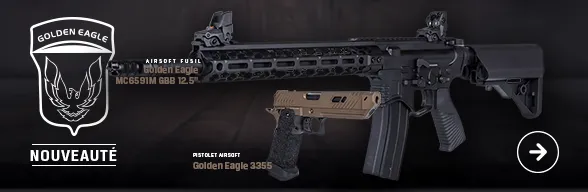 NOUVEAU | Répliques d'airsoft de Golden Eagle et JG\GE