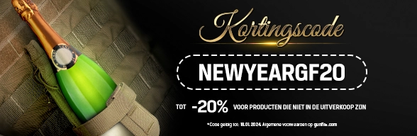 Tot 20% korting met de code NEWYEARGF20