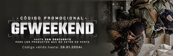 Hasta un 20% de descuento con el código GFWEEKEND