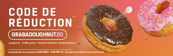 Jusqu'à -20% avec le code GRABADOUGHNUT20