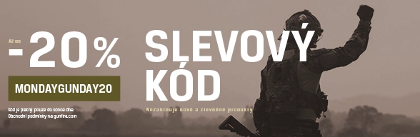 Až 20% sleva s kódem MONDAYGUNDAY20