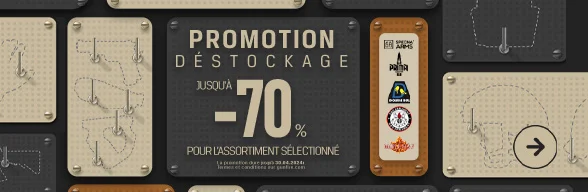 Promotion Déstockage: jusqu'à 70% de réduction !