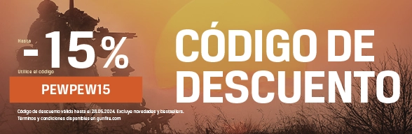 Hasta un 15% de descuento con el código PEWPEW15